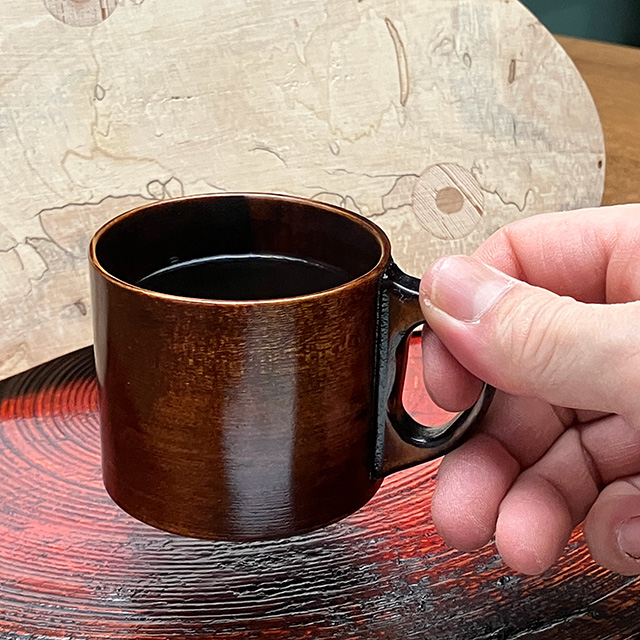 木曽ヒノキの曲げコーヒーカップ　２５g